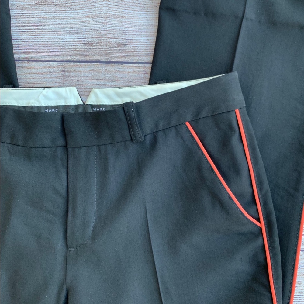 Marc Jacobs Black Trousers with Orange Stripe 0035 - Picture 3 of 6